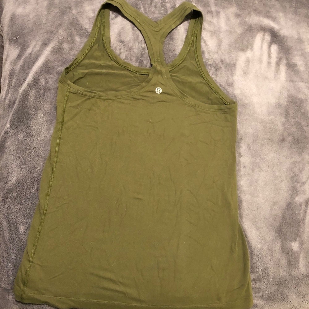 Lululemon tank, army green